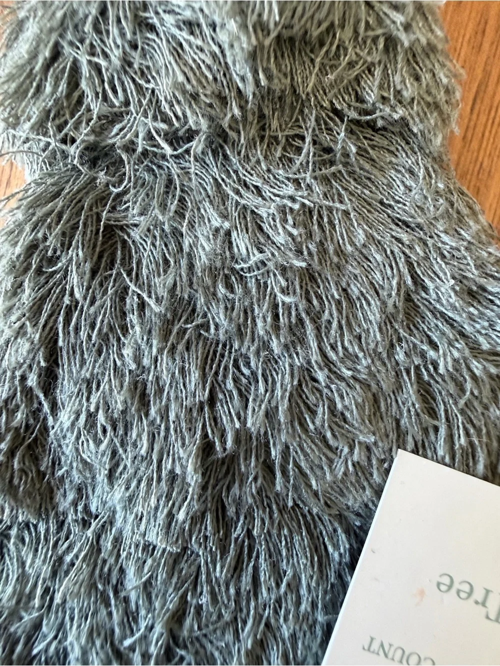 Target Cream and Green Textured Fringe tassel Holiday Trees